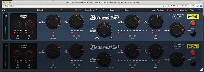 Bettermaker Valve Stereo Passive Equalizer插图4