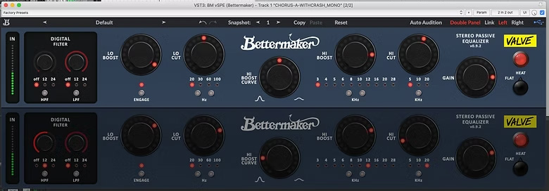 Bettermaker Valve Stereo Passive Equalizer插图5